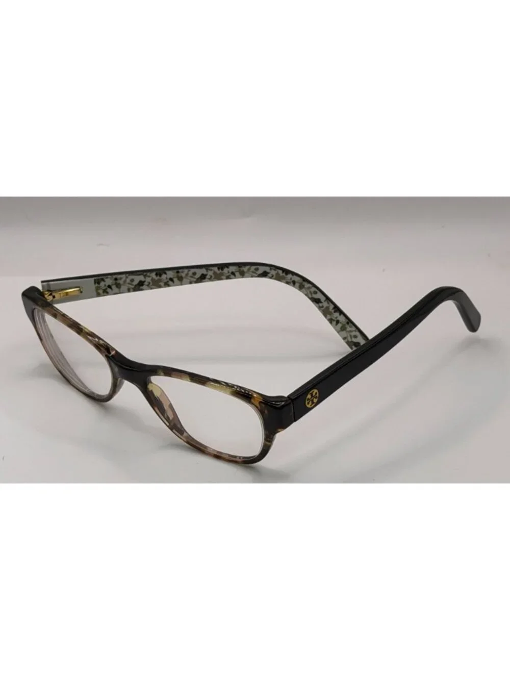 Tory Burch Ty2031 3154 Floral Print Tortoise Eyeglasses 49-17-135 FRAMES ONLY